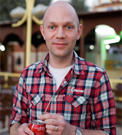 Kristofer Kebbon, copywriter på Ving, Sveriges största researrangör. På tjänsteresa i Egypten.